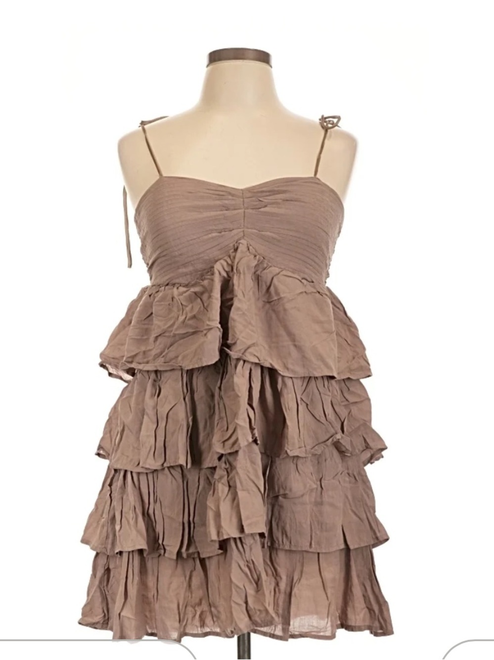 Forever 21 NWT 12 Ruffled Tiered Spaghetti Strap Dress